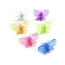cozyou 30Pcs Colorful Butterfly Plant Clips Orchid Support Clips Garden Plant Vine Flower Clips