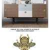 Pack of 2 Metal Knobs with Bee Motif Pull Handles