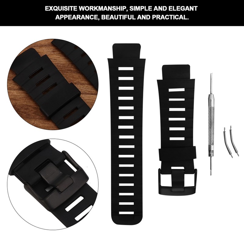Outdoor Rubber Watchband Watch Strap Replacement Accessory for SUUNTO X-LANDER