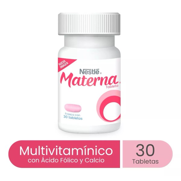 Materna Suplemento Multivitamínico Nestlé Materna Frasco 30 Tabletas