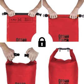 Dry Bag Waterproof Bag Sea 5L 10L 20L Waterproof Bag with Adjustable Shoulder Strap Waterproof Dry Bag/Sack Kayaking Boat Trip Canoe Fishing Rafting/Snowboarding, red, Dry Bag