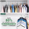 DOIOWN Clothes Hangers Space Saving: 6 Tier Coat Hanger Space