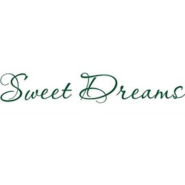 Klein_Kreations "Sweet Dreams Wall Décor Vinyl Decal, Dark Green