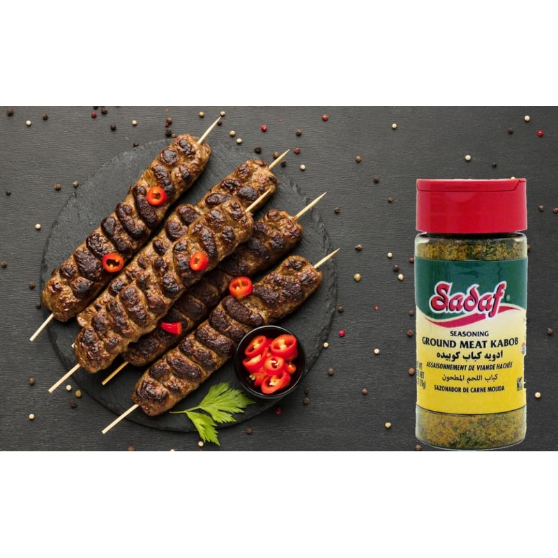 Sadaf Ground Meat Kabob Seasoning - Ground Meat Seasoning for