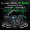 Q8 Motorcycle Helmet Bluetooth Intercom Headset, 230hours Standby, 6 Riders