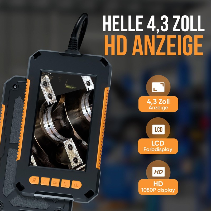 Strex Endoscope Camera with Light 10 m - 1080P HD