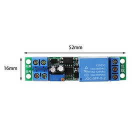 DC 12V Delay Relay Timer Switch Module Board 0-25 Second Adjustable Timer Relay Turn On/Turn Off Switch Module with Opto-couplers Isolator