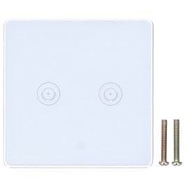 2 Gang Smart Touch Switch WiFi British Standard for Google Home 95‑240VAC