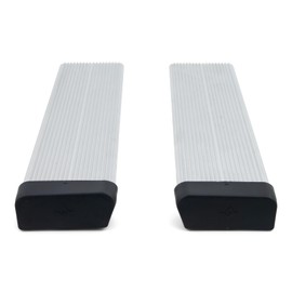 Sturdy Built (Pair) Aluminum Boat Trailer Round Fender Mount and Step Pad with Caps