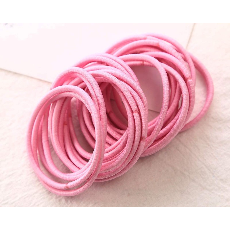 SCSpecial Elastic Hair Ties 50 Pieces Hair Elastic Bands 2.5