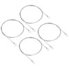 PATIKIL 4pcs 80cm 1.5mm Stainless Security Cable 5mm Inner Diameter