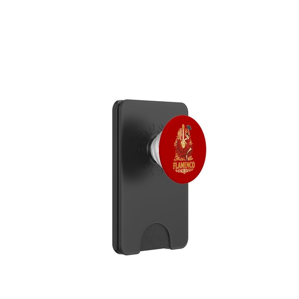 Flamenco Dancer and Guitar Spain Red PopSockets PopWallet for MagSafe