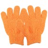 Haobase 4 Pairs Exfoliating Gloves Body Scrub Bath Gloves Scrubbing
