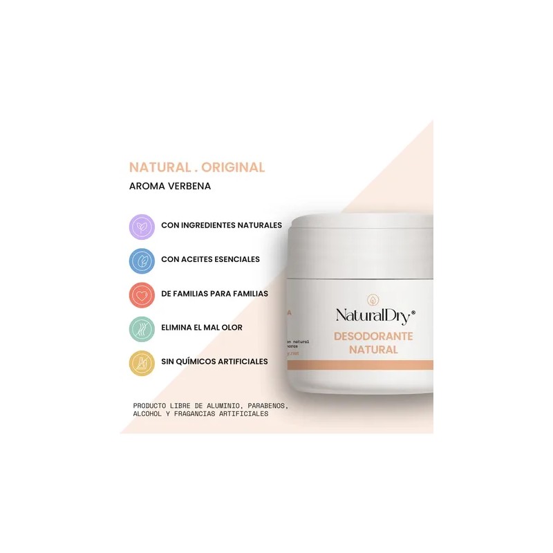 Desodorante Natural En Crema Naturaldry - Verbena