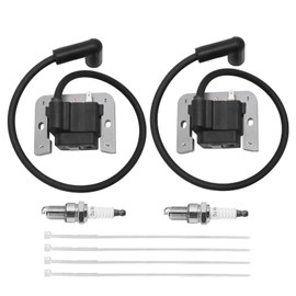 Ignition Coils Module 24 58401-S, Kh-24 5842 01-S Replacement for Kohler CH20 CV18 CH18 CV20 CV23 CH22 Command Pro Twin Cylinder Engine with Spark Plug Replace Kh-24-584-201-S, 24 584 45-S, 2 PACK