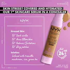 Nyx Professional Makeup Bare with me Serum Calm Concealer Beige, 9.6 ml