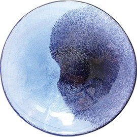 World Create Sky Irodori Serving Plate, Azure, Size: Approx. φ0.6 inches (16 cm), H1.0 inches (2.5 cm), 12.0 inches (30523 mm)