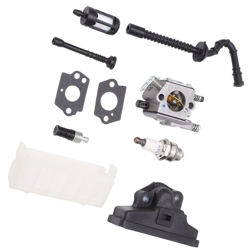Carburetor Kit Strong Sparking Plug Air Filter Fuel Line Strainer