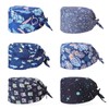 XiYee Pack of 6 Work Caps, Adjustable Cotton Beauty Hat,