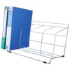 Reallnaive Catalog Rack Magazine File Holder Angled Binder Holder Metal
