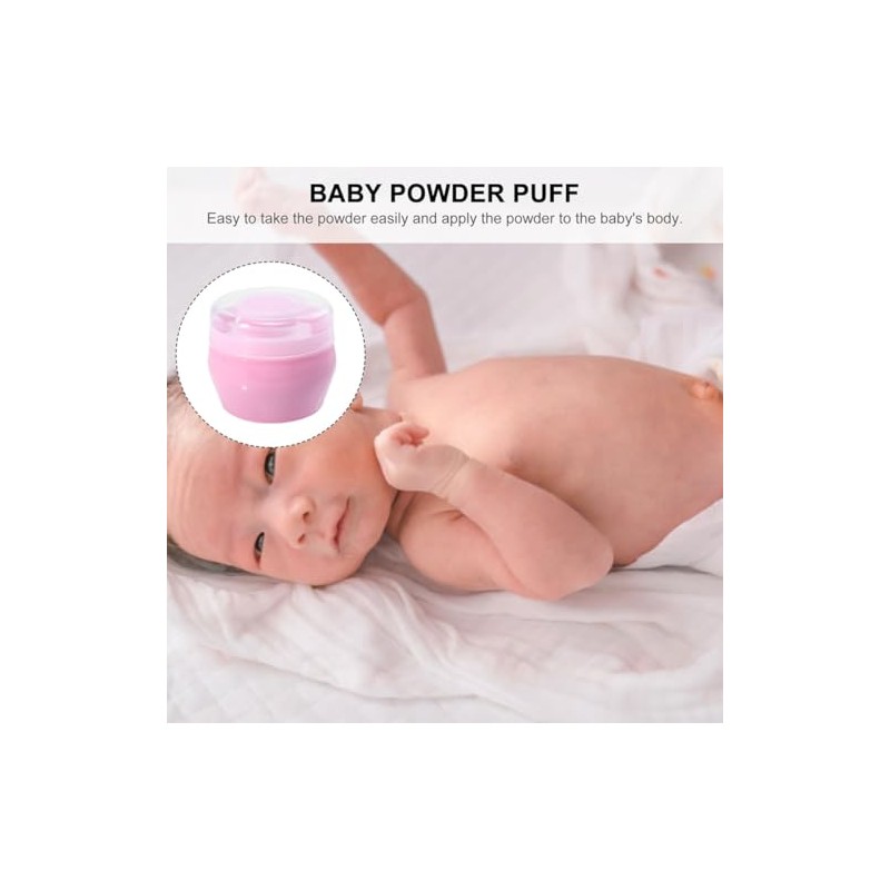 Talco para Bebe Borla de Polvo Corporal 2 Juegos de