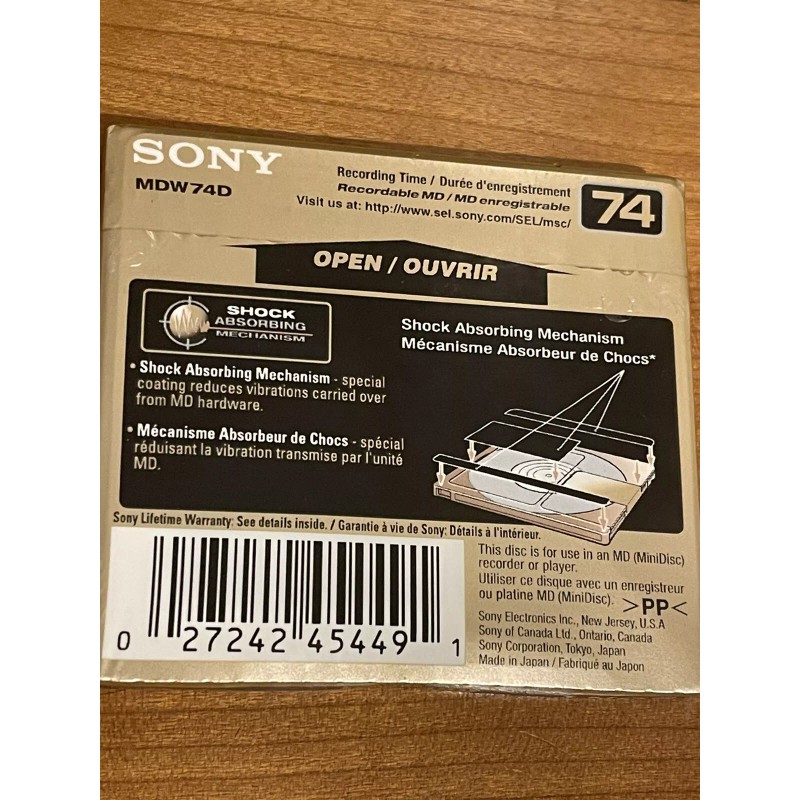 Sony New Sony Premium Gold MiniDiscs 74 minute Minidiscs Gold