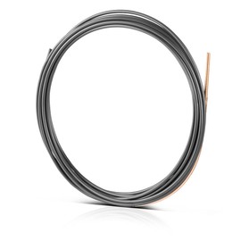 STAHLWERK Universal Carbon Core, Wire Guide 5 m for MIG MAG AK15, MB15, AK25, MB25 Welding Torch Hose Packages with Euro Central Connection for Welding Steel, Stainless Steel and Aluminium