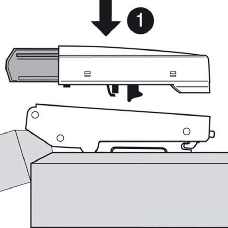 Inset Soft Closing Clip On Damper, Face Frame Mounting Cabinet