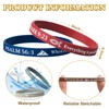CYCLUSIVE Ultra-Thin 40 Pieces Christian Rubber Bracelets Bulk Bible Verse