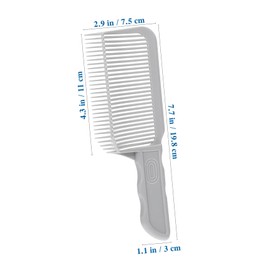 SAFIGLE Fading Comb for Hair Clippers Ergonomic Curved Hair Styling Tool for Precise Haircuts Professional Barber Comb for Flat Top Styles and Home Use