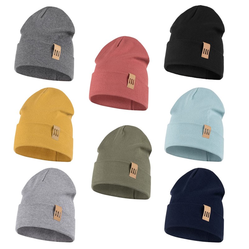 Smarilla Boy's Children's Ribbed Beanie Hat, graphite grey