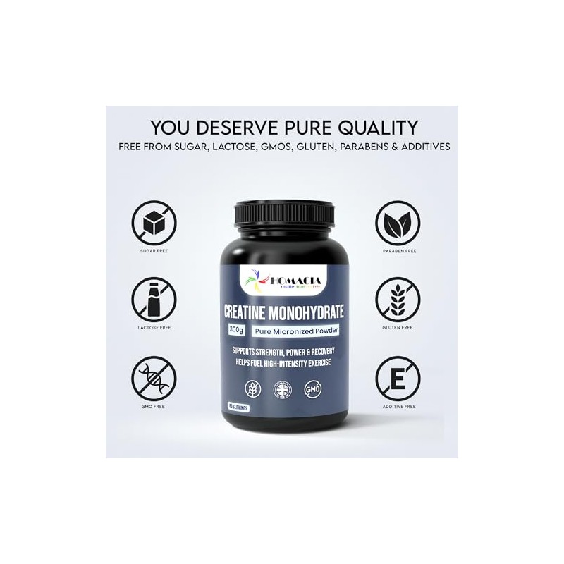 Creatine Monohydrate Powder | 100% Pure Micronized Creatine Powder |