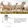Manual Milking Machine 2000ml Effort Saving Control Stainless Steel Bottle