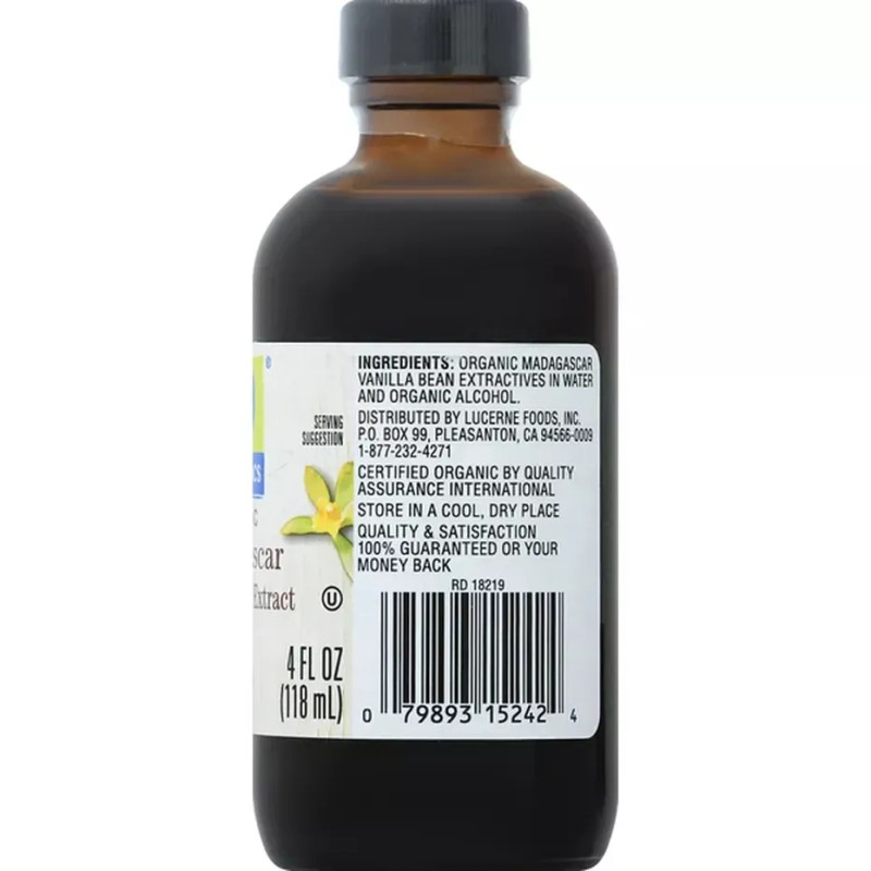 O Organics Organic Madagascar Pure Vanilla Extract 4 FL OZ