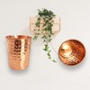 2 Activelife Hammered Design Pure Copper Tumbler Set of 4
