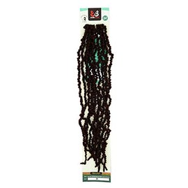 Bobbi Boss Butterfly Locs Pre-Loop Crochet Braid NU LOCS DISTRESSED STYLE BUTTERFLY LOCS 24" (4-Pack, T4/3027)