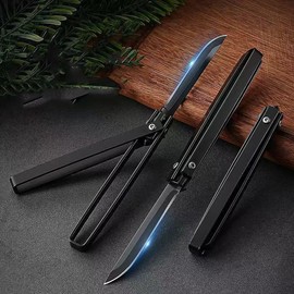 BKGDO Stainless Steel Folding Multifunctional Tool with Glass Breaker for Camping and Hiking