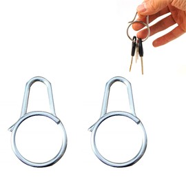 2 x Key Rings Key Rings Round Key Chain Ring Connectors Keychain Loops Small Metal Split Rings for Home Key Organization