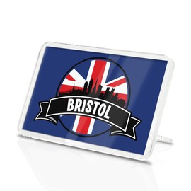 1 x Bristol Square Magnet - England UK GB Flag City Travel Holiday Fridge Magnetic Travel Souvenir Holiday Family Friend Women Men #83147