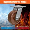 CWfutureparts 5"X2" High-Temp Nylon Heavy Duty Casters,1 Swivel Caster, Industrial
