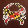Maryland Flag Crab Shaped Sticker!!!
