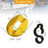 6 Pcs Yellow Electrical Marine Shore Power Cable Clips, 6