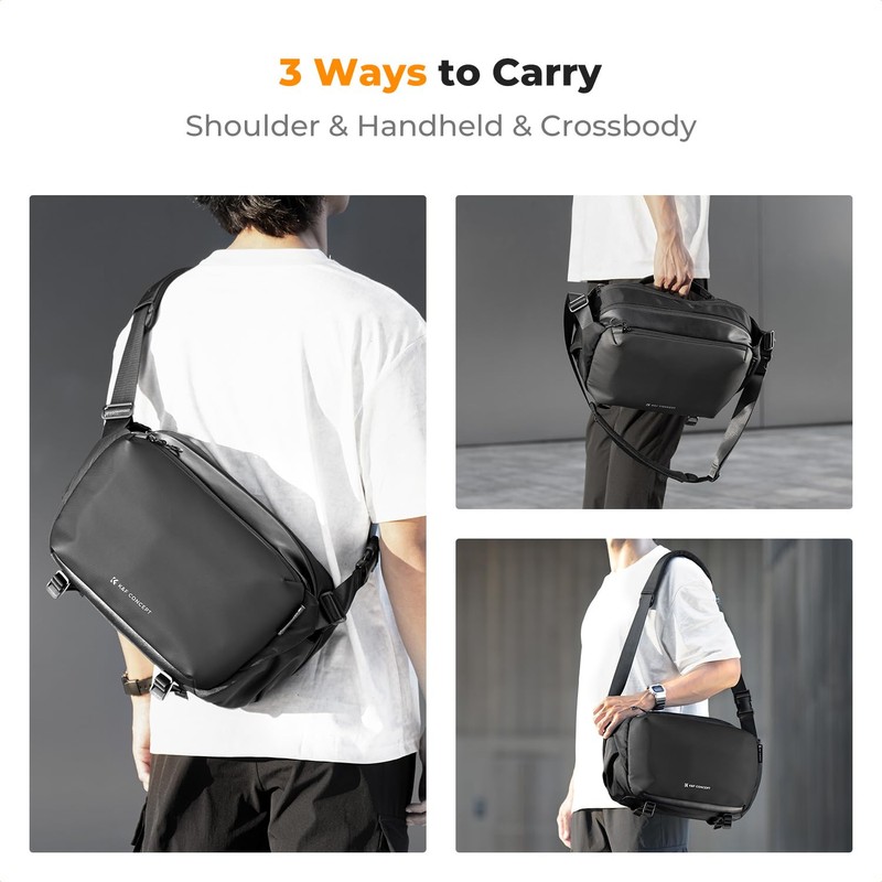 K&F Concept Camera Sling Bag,SLR/DSLR Camera bag with Tripod Holder,