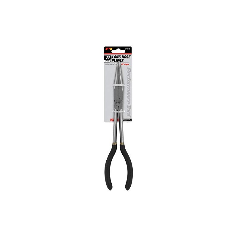 Performance Tool W1045 11-Inch Long Reach 45-Degree Bent Long Nose