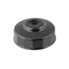 Steelman - Llave de tapa de filtro de aceite de 73 mm x 14 flautas, diseño de perfil bajo para espacio reducido, acero chapado en cromo y vanadio duradero