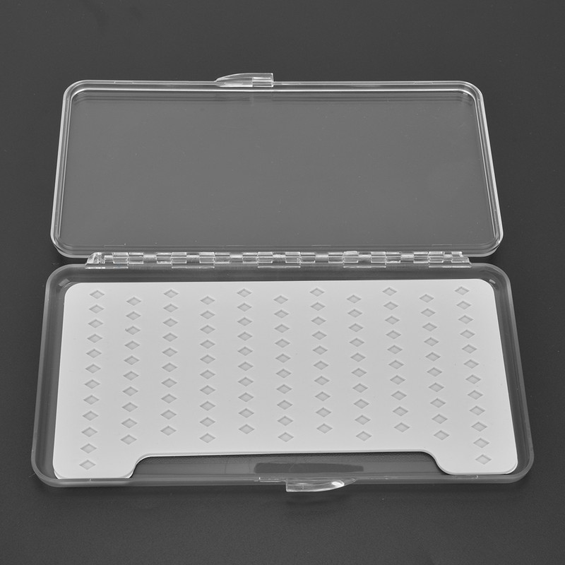 Ultra Thin Transparent Fly Lure Box Bait Storage Case Container