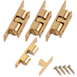 Latch Double Ball Tension Roller Catch Latch, Roller Catch Latch for Cabinet, Closet & Furniture Doors with Screws for Cabinet, Solid Brass Adjustable Door glrovazas 4Pcs (70mm)