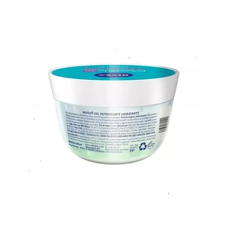 Nivea Gel Refrescante Hidratante Facial Nivea Hyaluron Gel 200 Ml