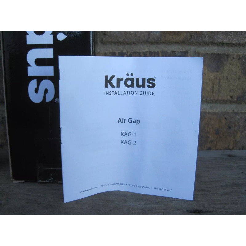 Kraus KAG-1MB Brushed Gold Brass & Plastic Air Gap Dim