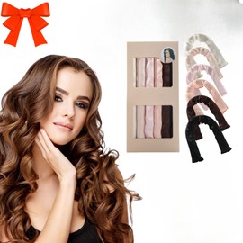 Ymoryiyi 6 Stück Hitzefreier Lockenwickler,Lockenwickler über Nacht,Locken Ohne Hitze für Lange Haare,Hitzefreier Lockenstab für alle Haartypen,6er-Packung für bessere Ergebnisse